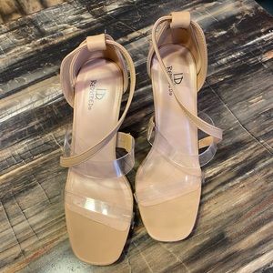 Nude & Clear Pumps - Size 8